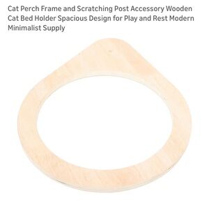NEW/ Cat Perch Frame & Scratching Accessory Wooden Bed Holder for Play & Rest